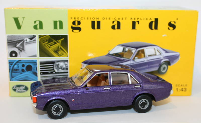 Vanguards 1/43 Scale Diecast VA05208 - Ford Granada MK1 - Purple Velvet ...