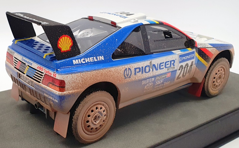 Top Marques 1/18 Scale Model Car TMPD 03CD - 1989 Peugeot 405 GT T-16 Dirty