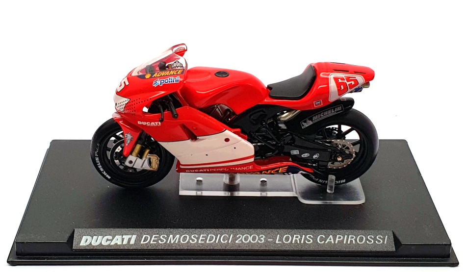 Ixo 1/24 Scale RAB067 - Ducati Desmosedici 2003 - #65 Loris Capirossi