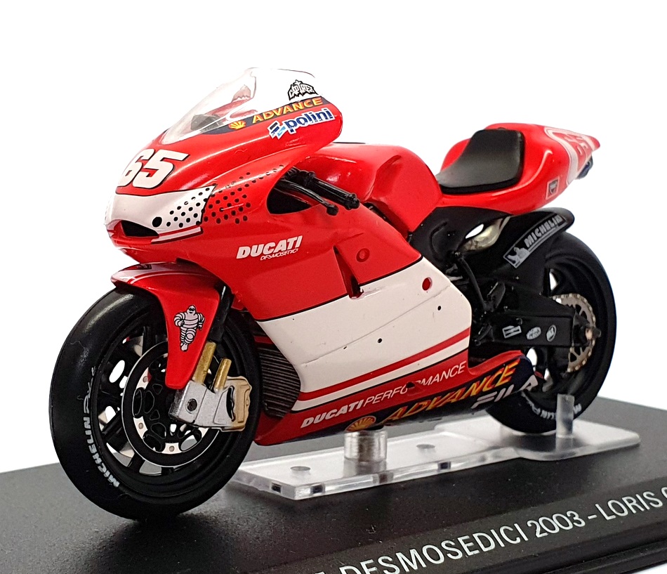 Ixo 1/24 Scale RAB067 - Ducati Desmosedici 2003 - #65 Loris Capirossi