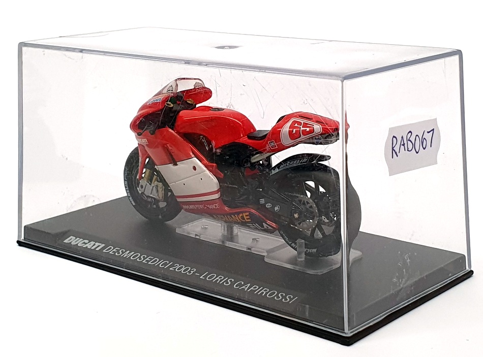 Ixo 1/24 Scale RAB067 - Ducati Desmosedici 2003 - #65 Loris Capirossi