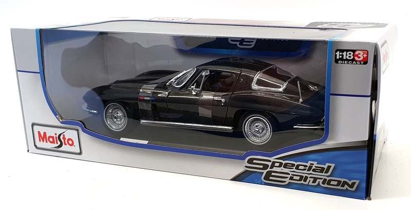 Maisto 1/18 Scale Diecast 46629 - 1965 Chevrolet Corvette - Black