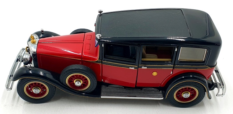 Franklin Mint 1/24 Scale B11SD61 1935 Mercedes Benz 770k Grosser - Red/Black