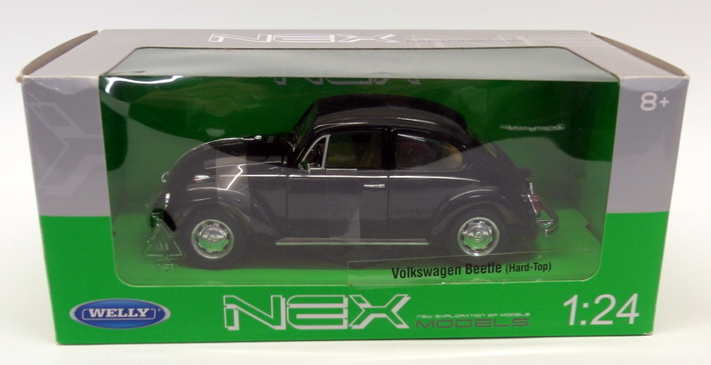 Welly 1/24 Scale Diecast 22436W - VW Beetle Hard Top - Black Welly 1/24 Scale Diecast 22436W - VW Beetle Hard Top - Black