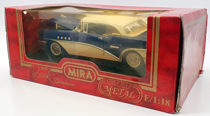 MIRA 1/18 Scale Model Car 6151 - 1955 Buick Century - Blue