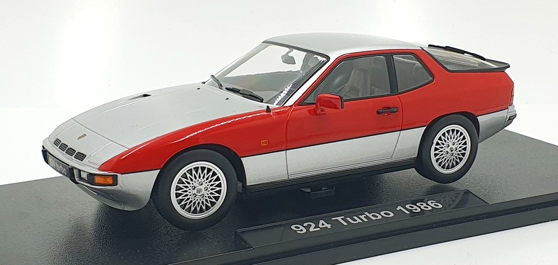 KK 1/18 Scale Diecast KKDC180902 - 1986 Porsche 924 Turbo - Silver/Red KK 1/18 Scale Diecast KKDC180902 - 1986 Porsche 924 Turbo - Silver/Red