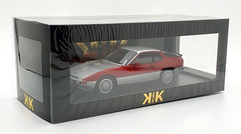 KK 1/18 Scale Diecast KKDC180902 - 1986 Porsche 924 Turbo - Silver/Red KK 1/18 Scale Diecast KKDC180902 - 1986 Porsche 924 Turbo - Silver/Red