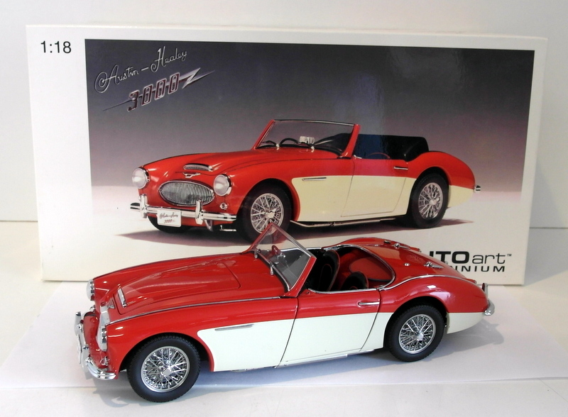 1961 Austin Healey 3000 MKII Red Rh Drive Autoart Millennium