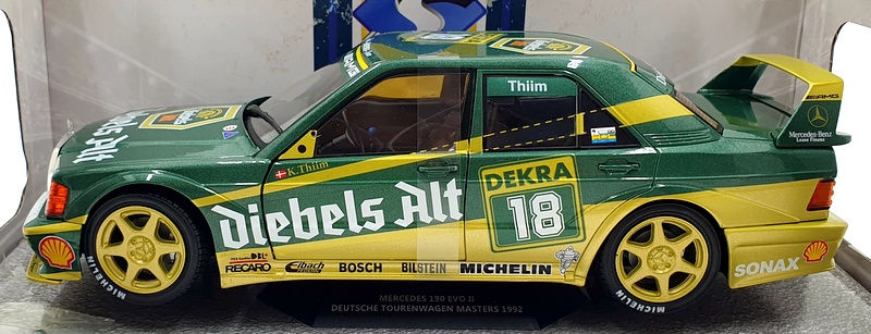 Solido 1/18 Scale Diecast S1801009 Mercedes-Benz 190 EVO II DTM 1992 Thiim