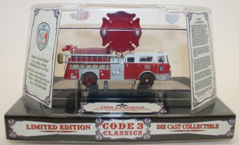 Code 3 Classics 1/64 Scale Model mack Fire Engine 12371 Yonkers New York