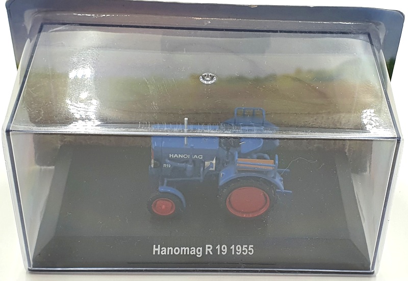 Hachette 1/43 Scale Model Tractor HL21 - 1955 Hanomag R19 - Blue