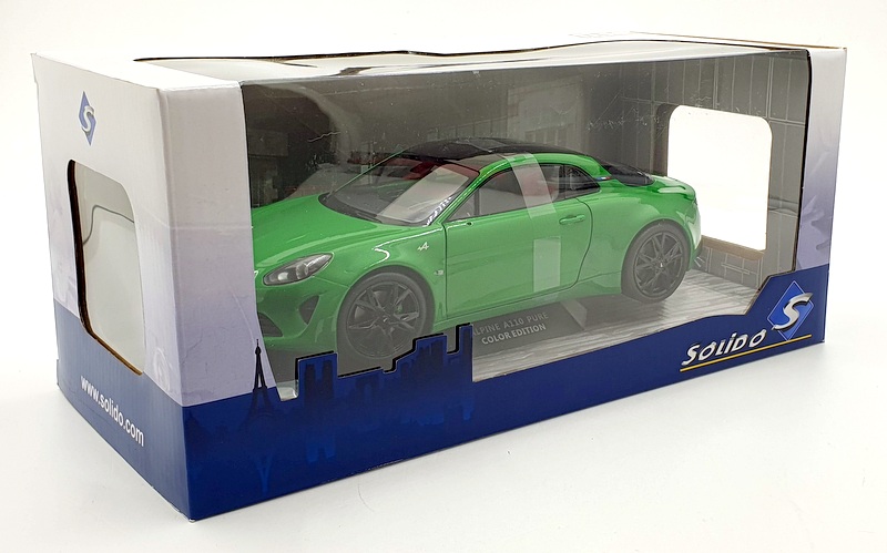 Solido 1/18 Scale Diecast S1801610 - 2021 Alpine A110 Pure - Garden Green