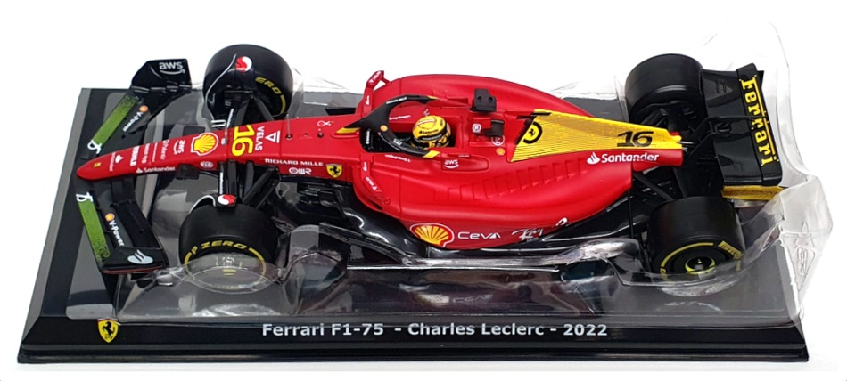 Burago 1/24 Scale 18-26806 - F1 Ferrari F1-75 - #16 Charles