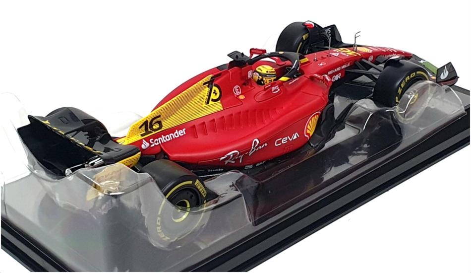 Ｔ Burago 1/24 Scale 18-26806 - F1 Ferrari F1-75 - #16 Charles
