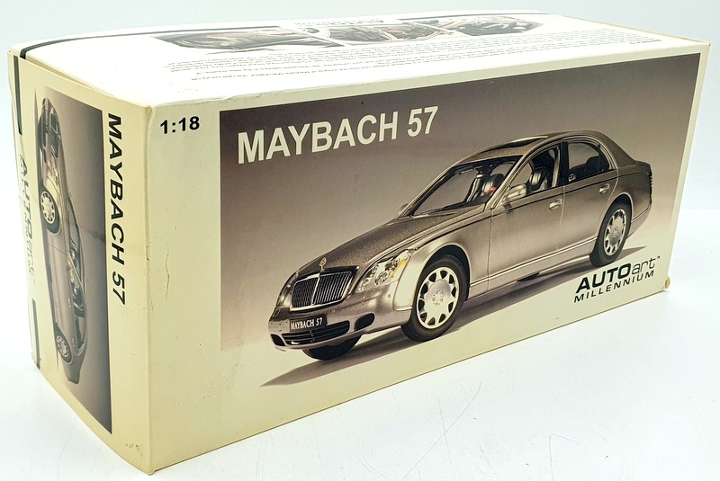 Autoart 1/18 Scale Diecast 76152 - Maybach 57 SWB - Grey Middle/Metallic Grey