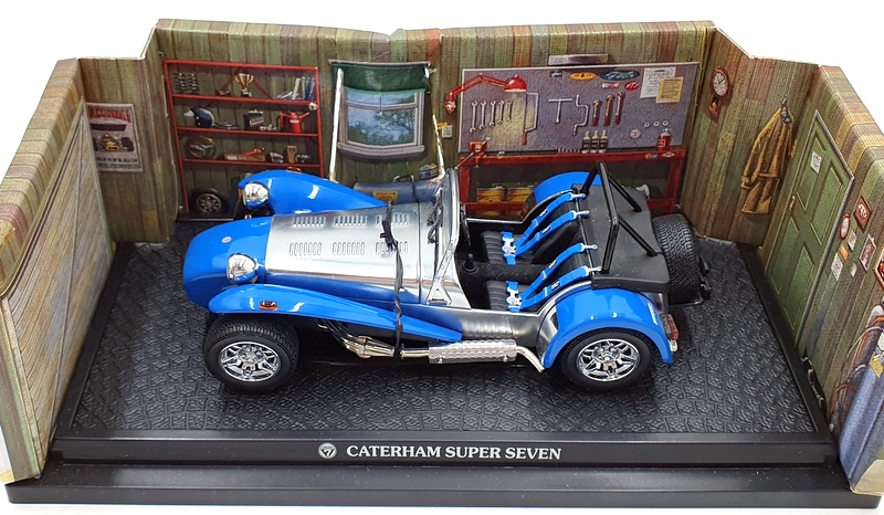 Kyosho 1/18 scale Diecast 7020BL - Caterham Super Seven Clam Shell