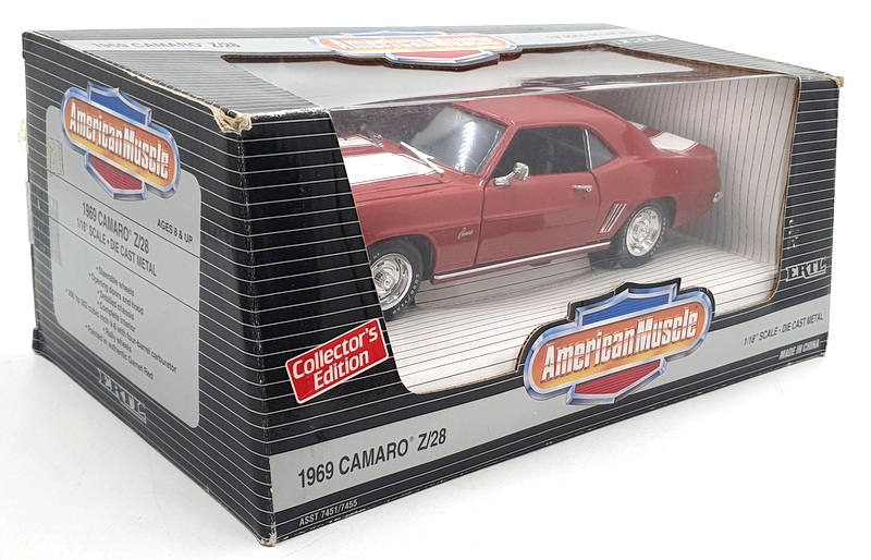 Ertl 1/18 Scale Diecast 7451 - 1969 Chevrolet Camaro Z/28 - Red