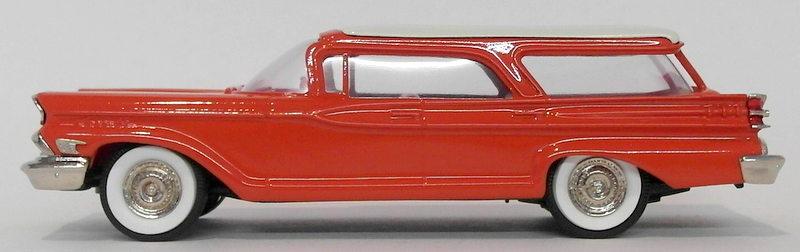Brooklin Models 1/43 Scale Model BRK77 001 - 1959 Mercury Commuter Red/White