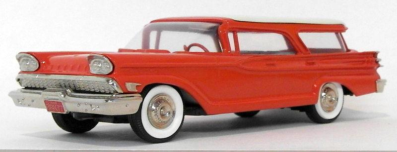 Brooklin Models 1/43 Scale Model BRK77 001 - 1959 Mercury Commuter Red/White