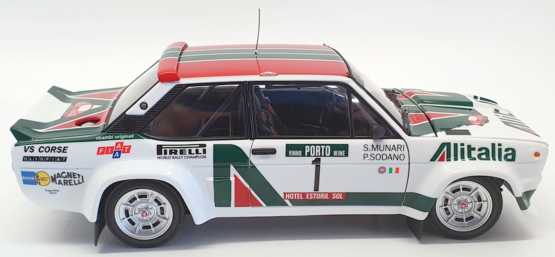 Kyosho 1/18 Scale Model Car 08376B - Fiat 131 Abarth 1978 Portugal