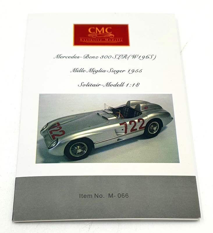 CMC 1/18 scale Diecast M-066 Mercedes Benz 300 SLR W196S Mille