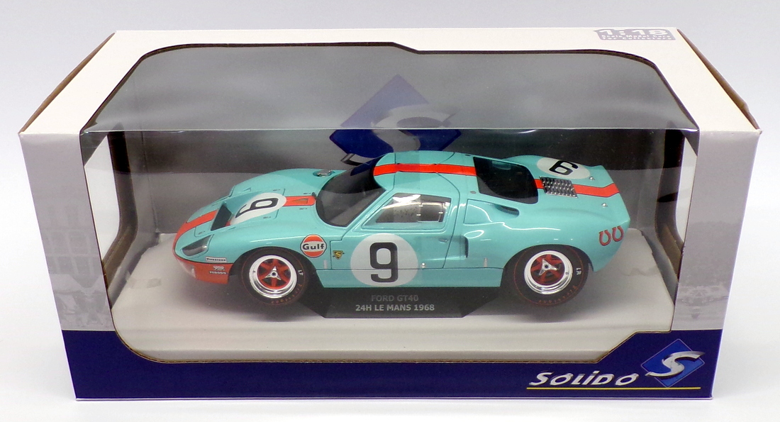 Solido 1/18 Scale S1803001 - Ford GT40 - #9 24H Le Mans Gulf Solido 1/18 Scale S1803001 - Ford GT40 - #9 24H Le Mans Gulf