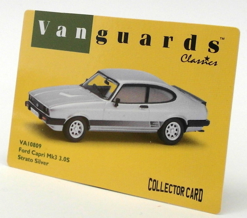 Vanguards 1/43 Scale Model Car VA10809 - Ford Capri Mk3 3.0S - Strato Silver