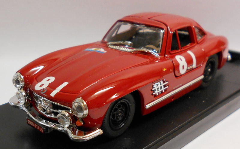 Bang 1/43 Scale Metal Model - 7100 MERCEDES 300 SL TOUR DE FRANCE