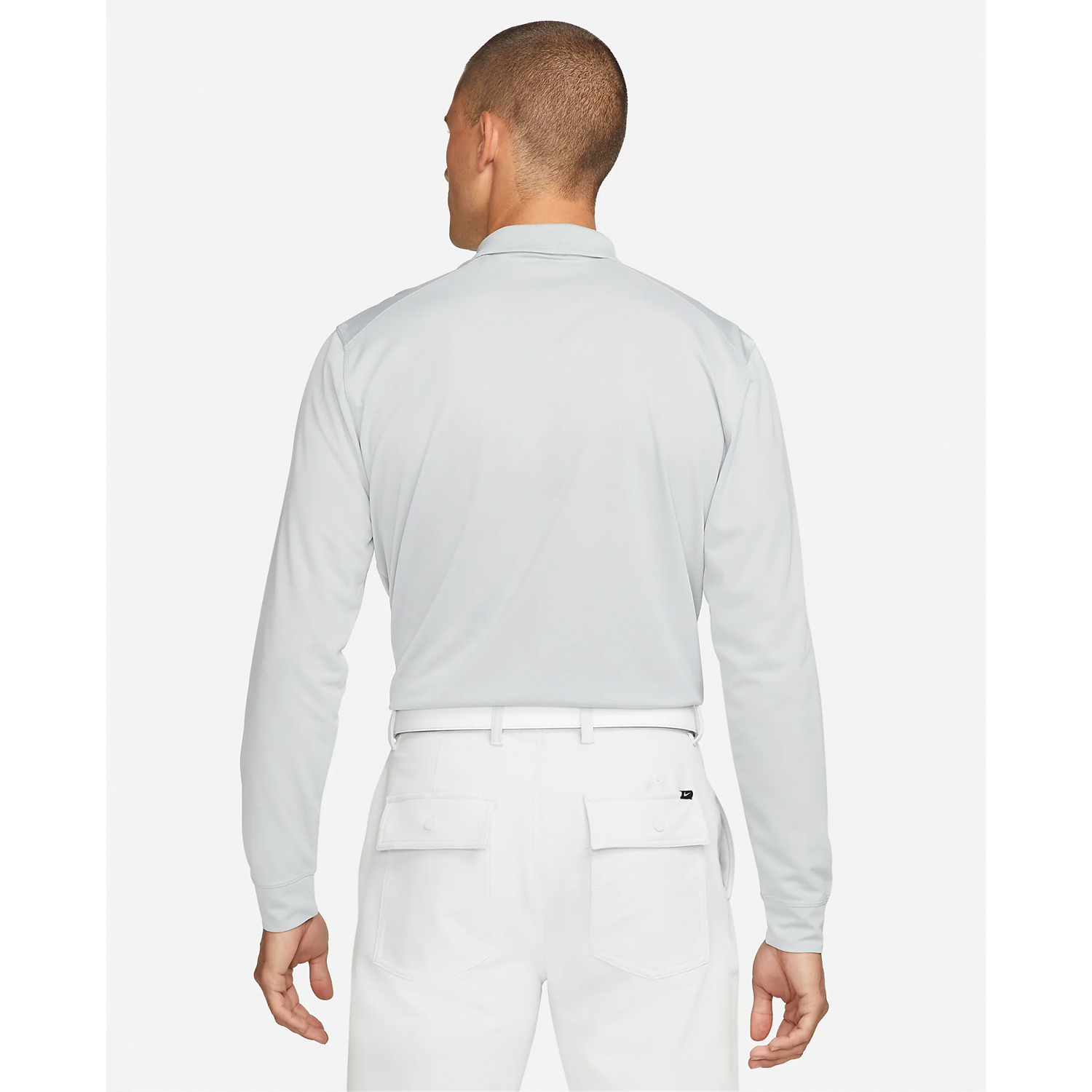 Nike Golf Dri-Fit Victory Long Sleeve Mens Polo Shirt  - Light Smoke Grey