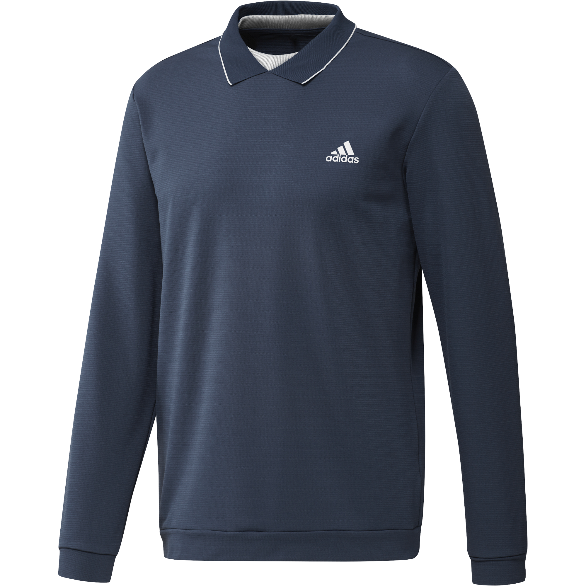 adidas Golf Thermal Primegreen Long Sleeve Polo Shirt  - Crew Navy