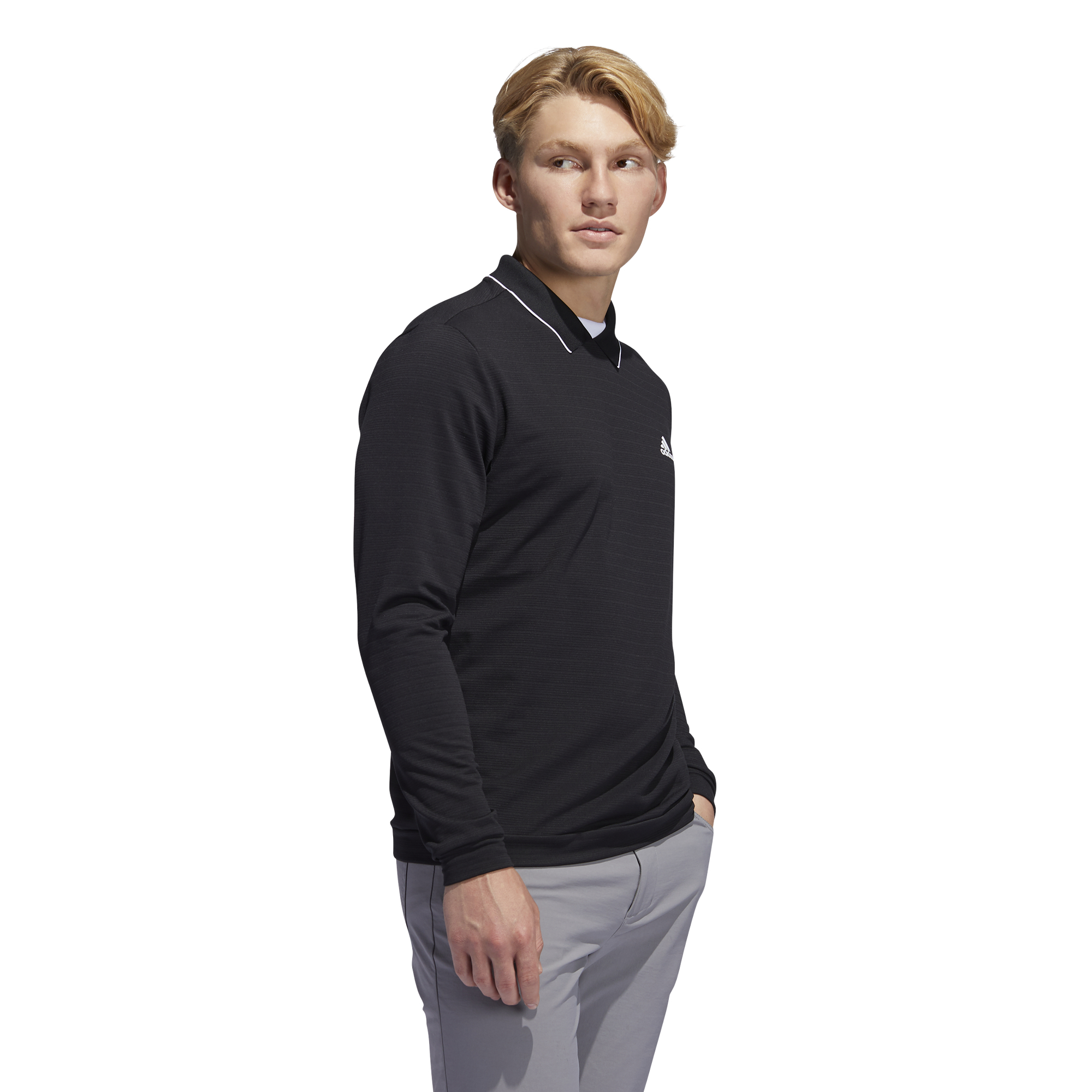 adidas Golf Thermal Primegreen Long Sleeve Polo Shirt 