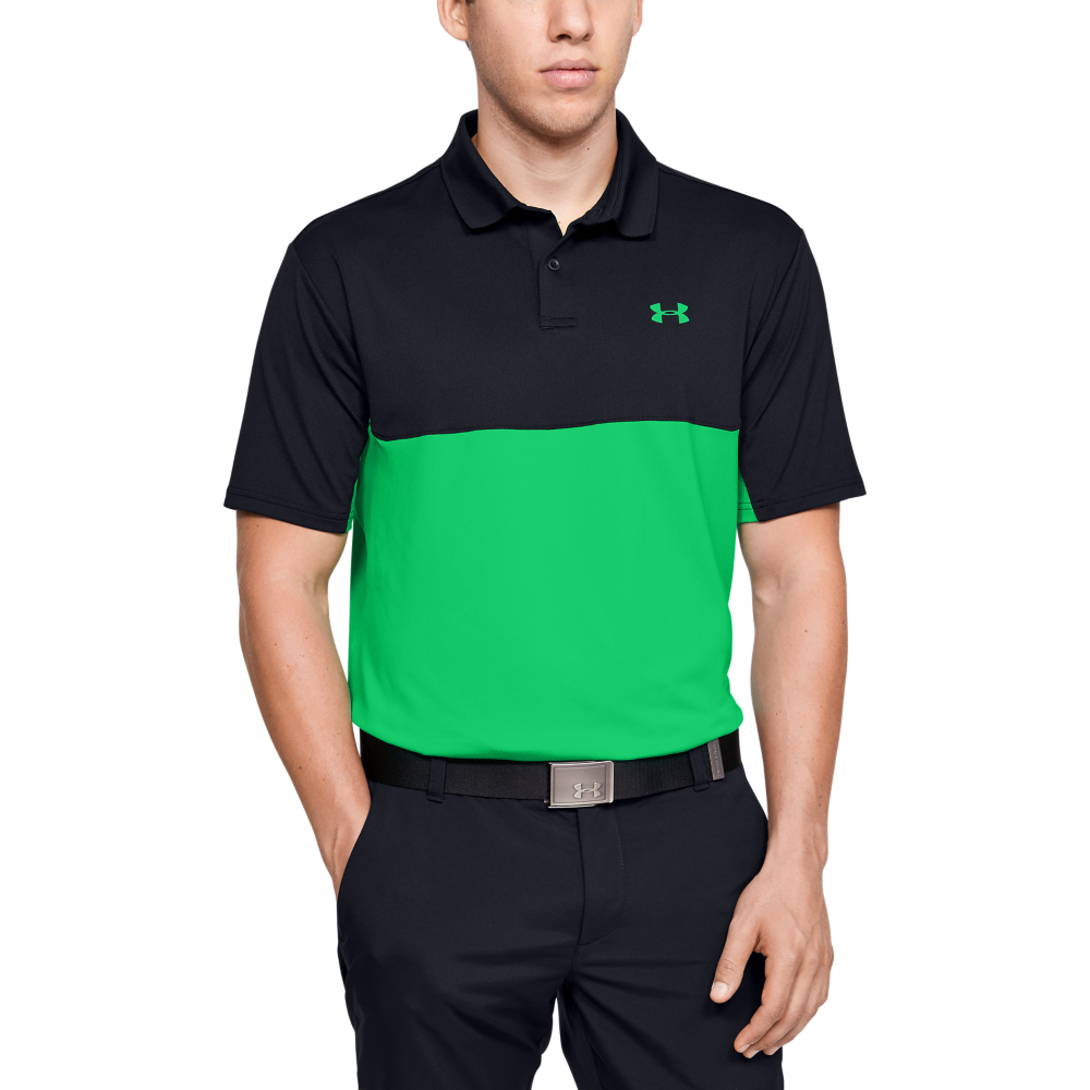 Under Armour Mens Colorblock Golf Polo Shirt 