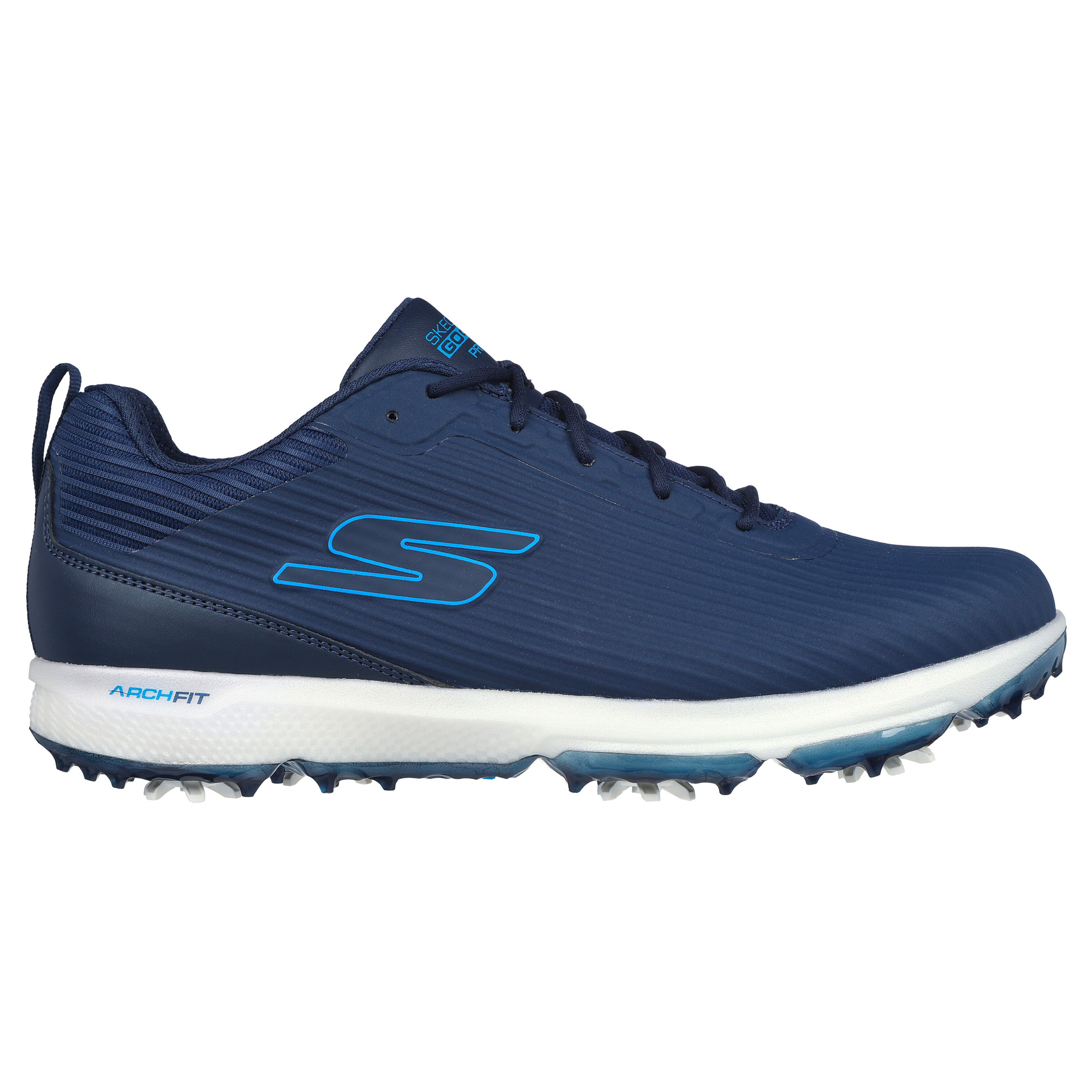 Skechers Go Golf Pro 5 Hyper Mens Spiked Waterproof Golf Shoes  - Navy/Blue