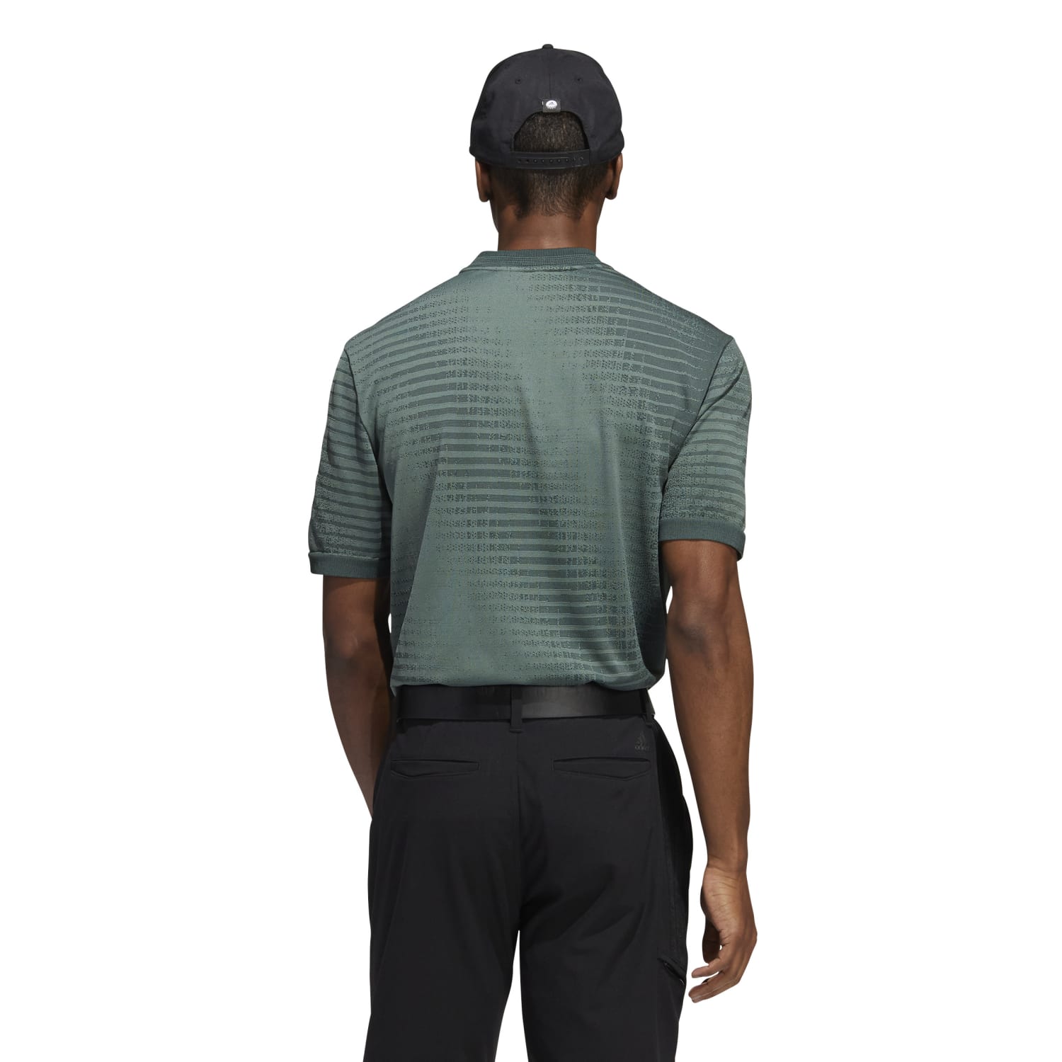 adidas Mens Statement Seamless Golf Polo Shirt  - Shadow Green