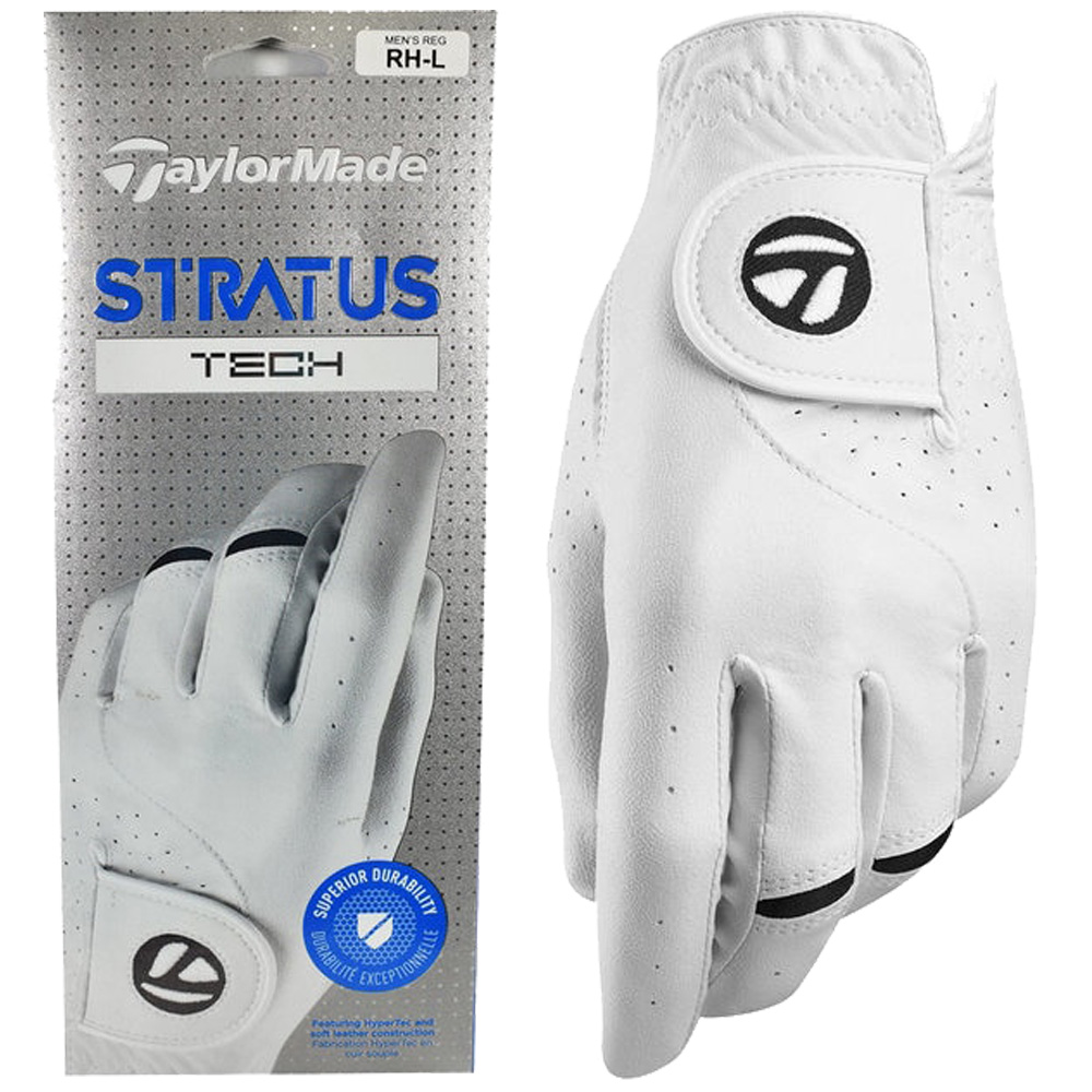 TaylorMade Stratus Tech Leather Golf Glove - Right Handed Golfer 
