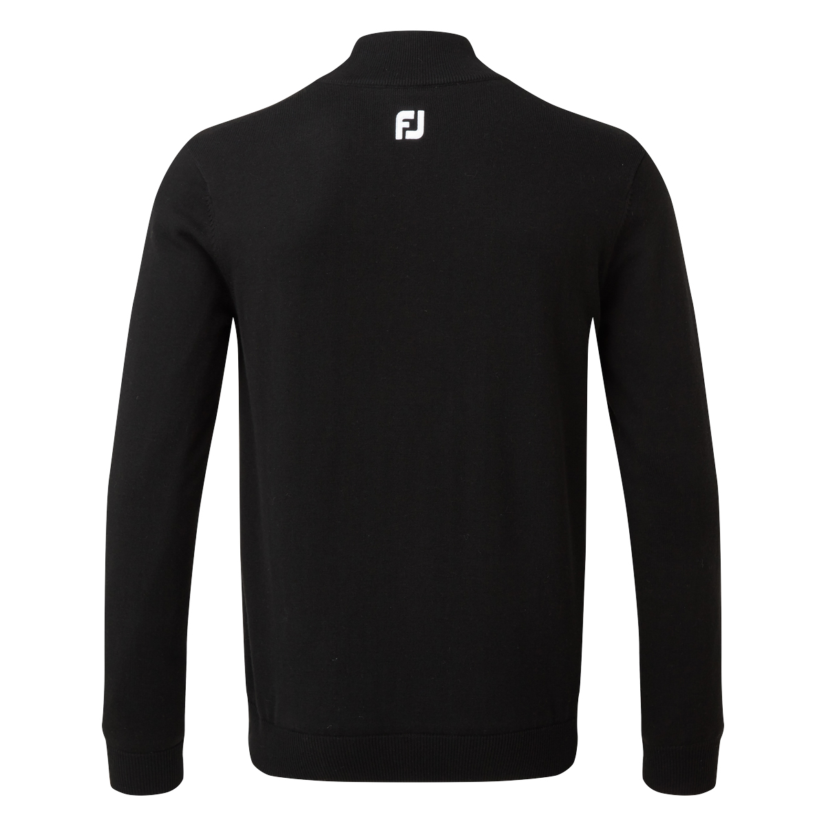 FootJoy Mens Wool Blend 1/2 Zip Lined Golf Sweater Pullover  - Black