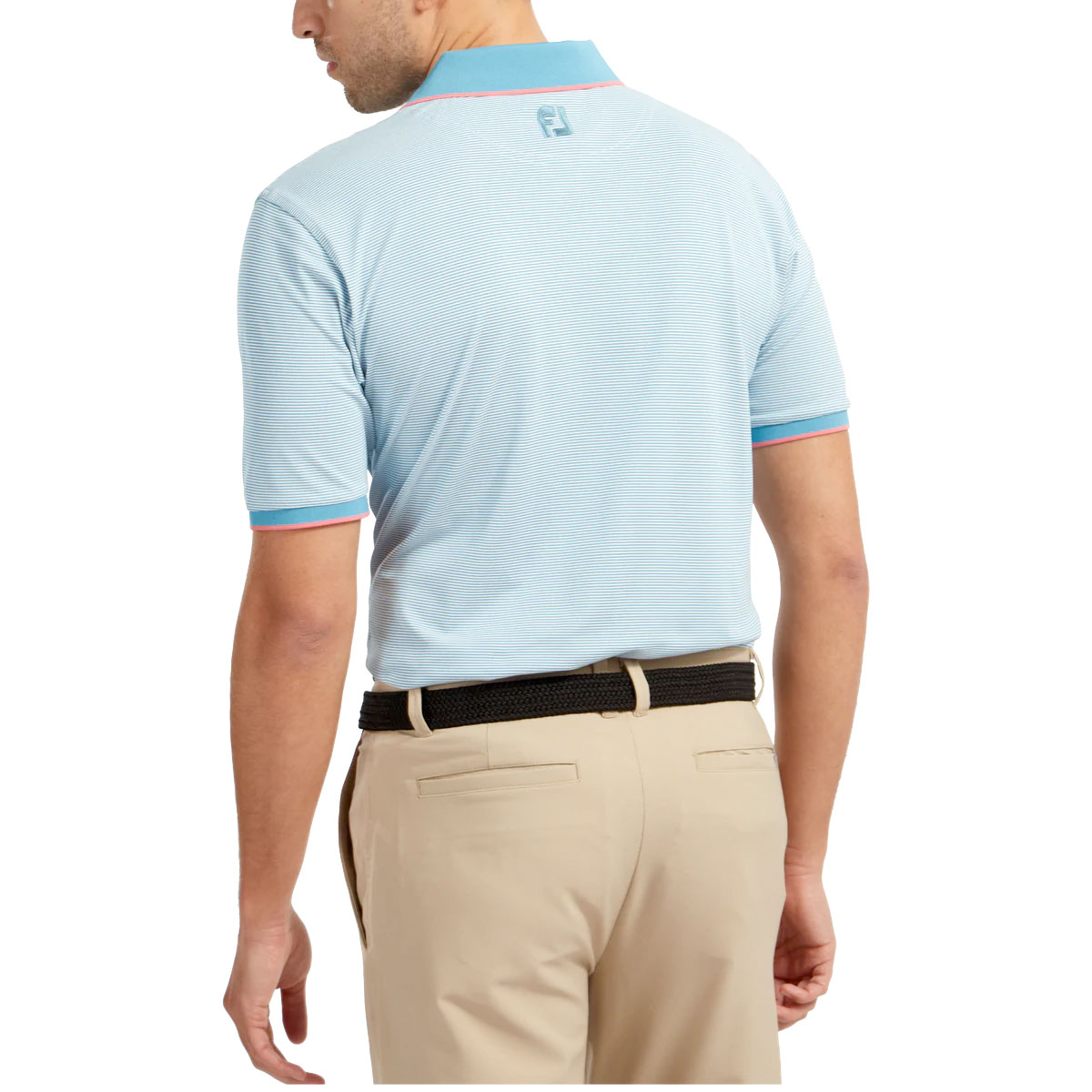 FootJoy Pique Ministripe Mens Golf Polo Shirt 