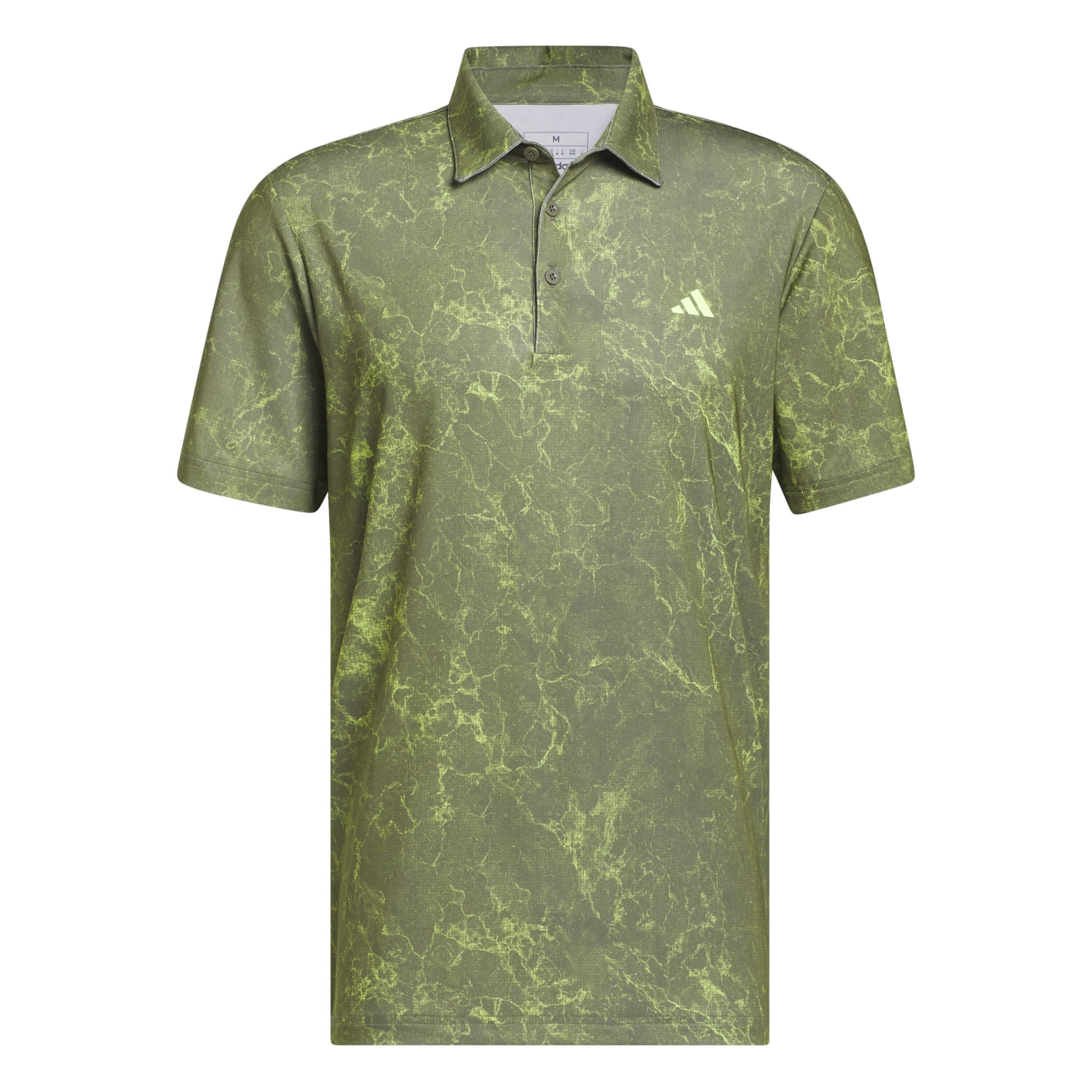adidas Golf Ultimate365 Print Polo Shirt  - Olive Strata