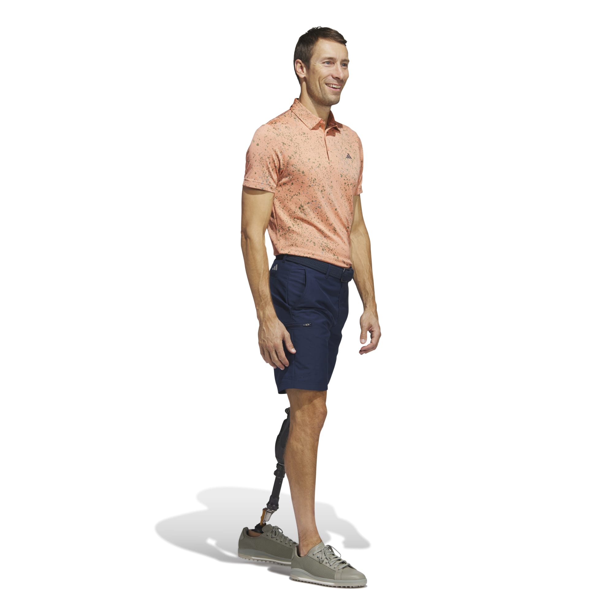 adidas Golf Jacquard Mens Polo Shirt 