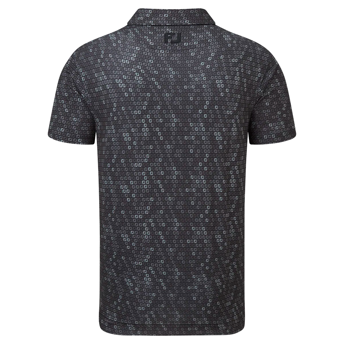 FootJoy Digital Camo FJ Print Lisle Mens Golf Polo Shirt  - Black