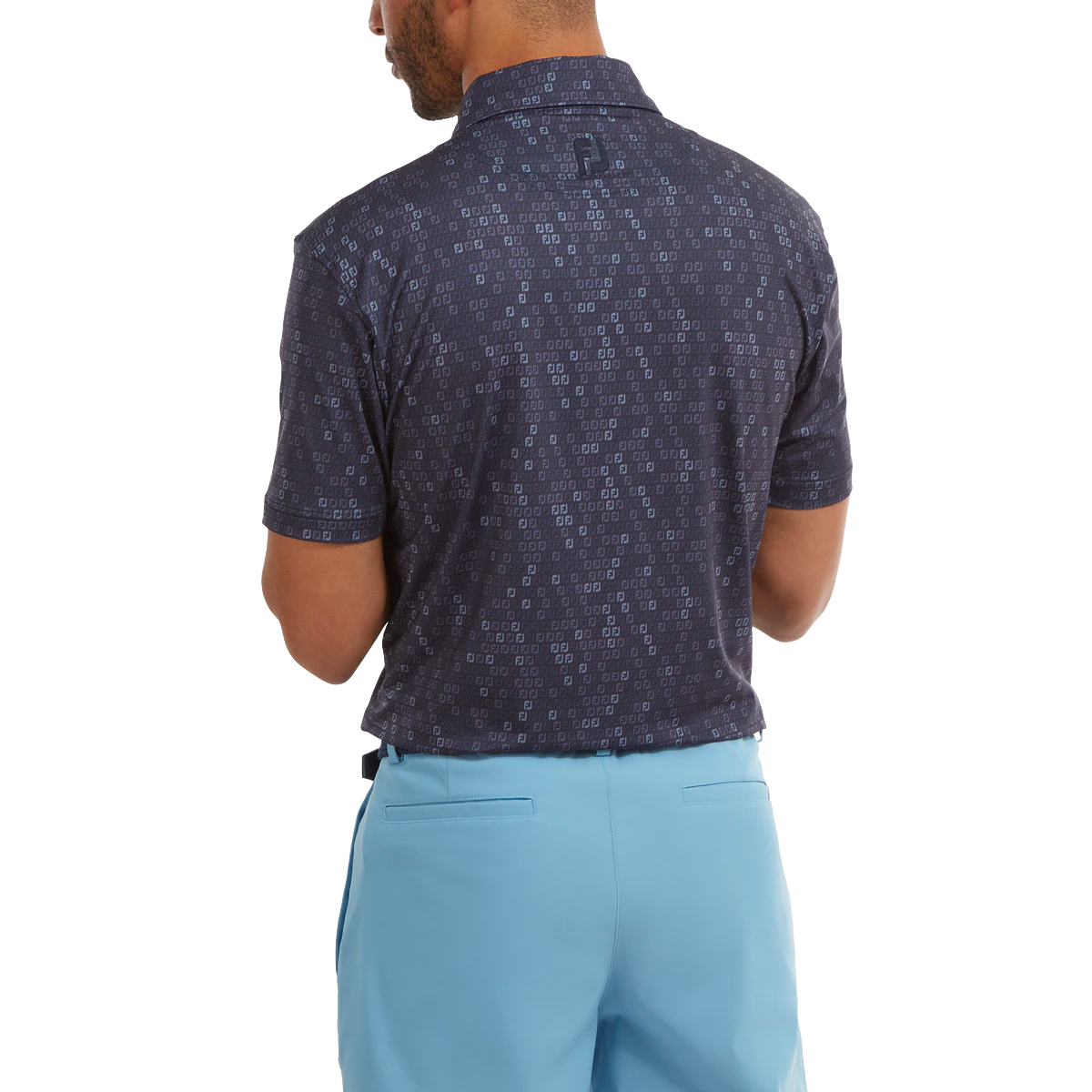 FootJoy Digital Camo FJ Print Lisle Mens Golf Polo Shirt 