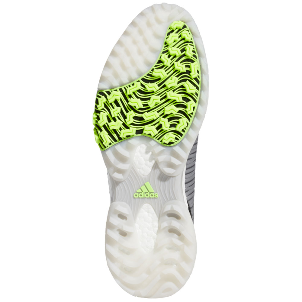 adidas CodeChaos Mens Spikeless Golf Shoes  - Grey Three/White/Signal Green
