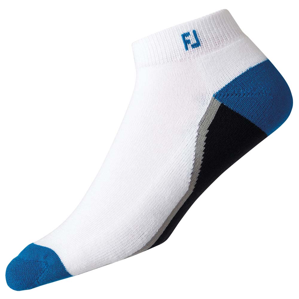 FootJoy Mens ProDry Fashion Sport Socks UK 6-11  - White/Black/Blue
