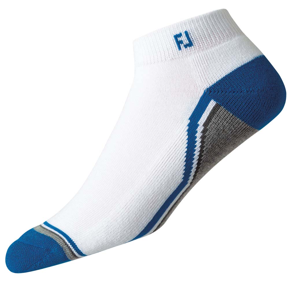 FootJoy Mens ProDry Fashion Sport Socks UK 6-11  - White/Grey/Blue