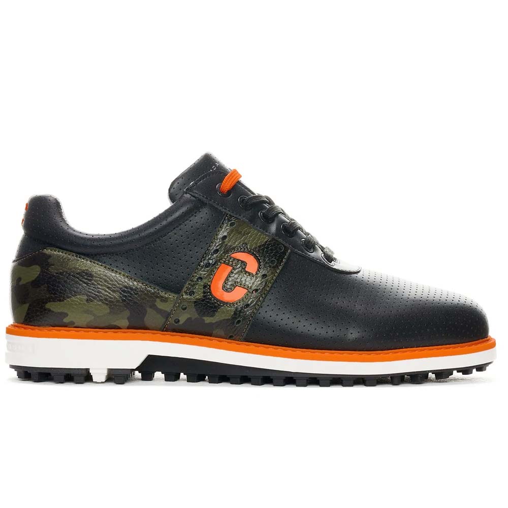 Duca Del Cosma Joost Luiten Mens Spikeless Golf Shoes  - Black/Camo Green