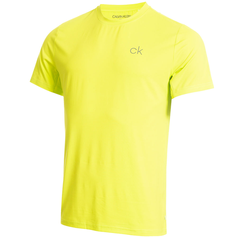 Calvin Klein Mens Newport Golf T-Shirt  - Lime