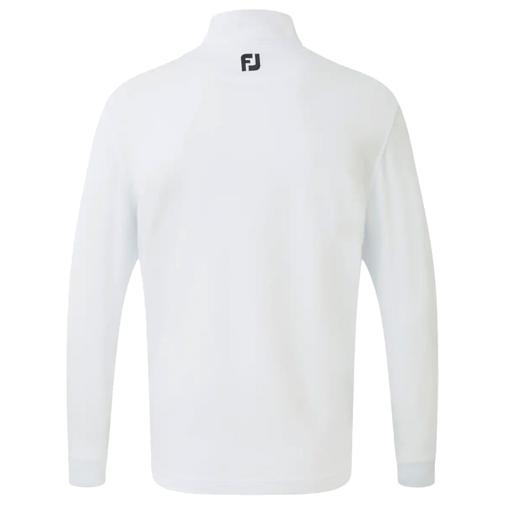 FootJoy Golf Jersey Chest Stripe Chillout Mens Sweater  - White/Aqua/Black