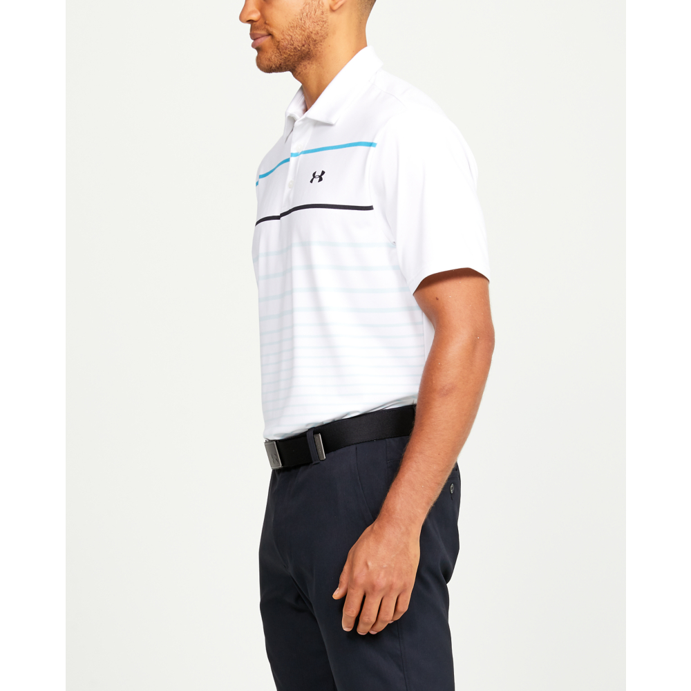Under Armour Mens PlayOff Gradiated Chest Stripe Golf Polo Shirt 