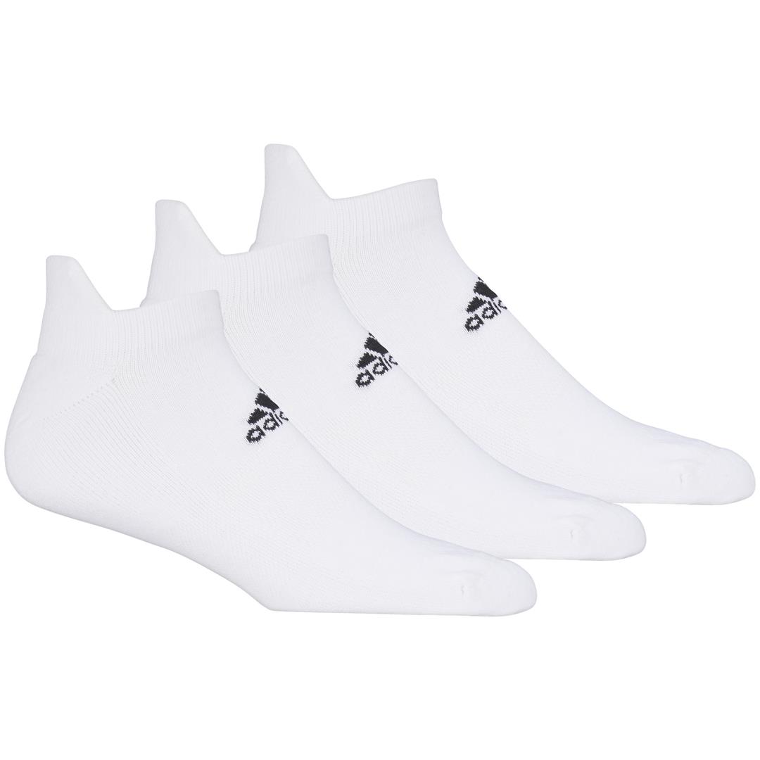 adidas 3 Pack Ankle Golf Socks (UK 8.5-11.5)  - White