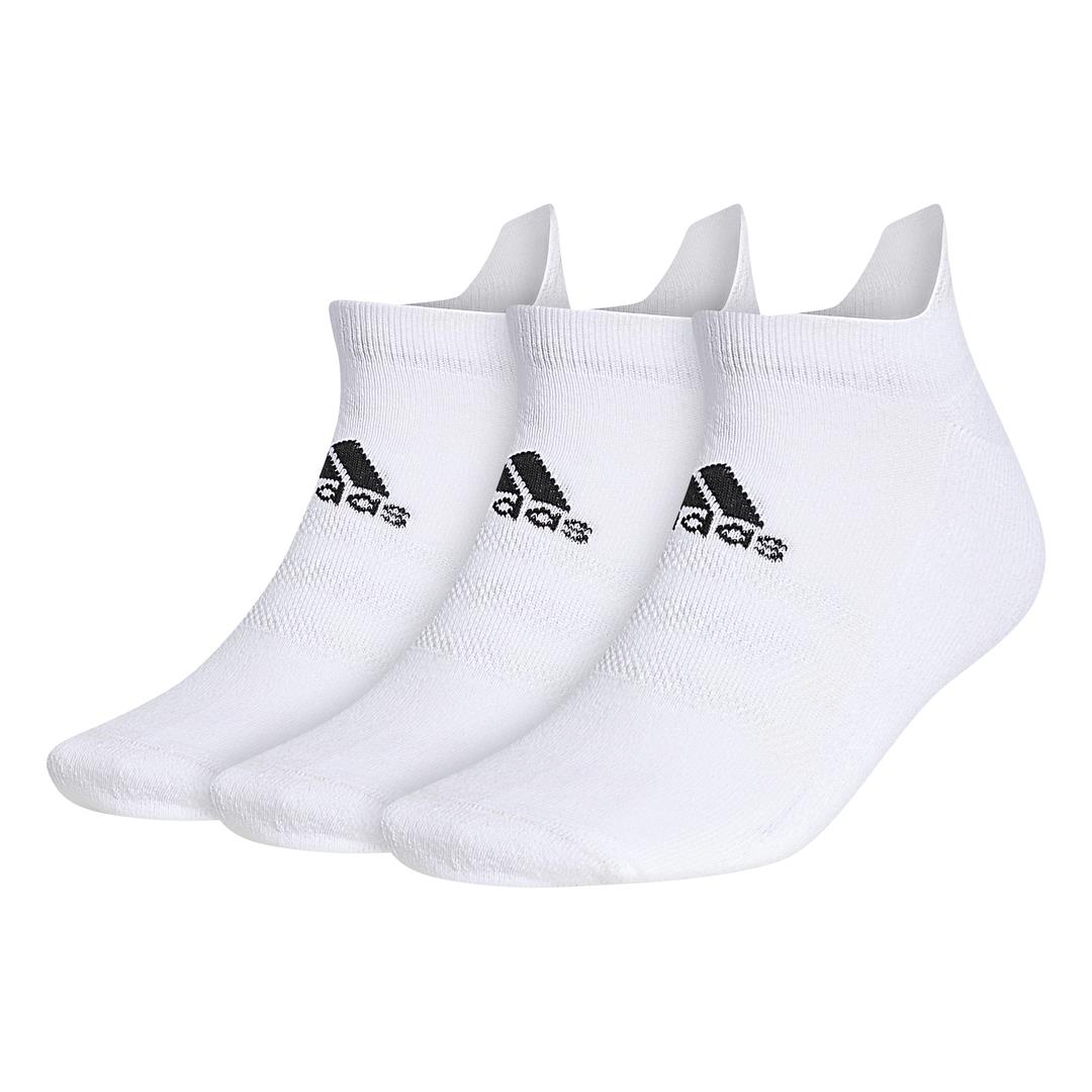 adidas 3 Pack Ankle Golf Socks (UK 8.5-11.5)  - White
